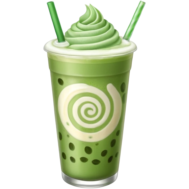 iced matcha latte berry  emoji