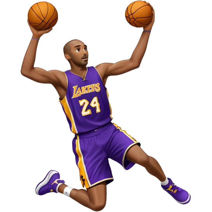 Kobe Bryant of him dunking  emoji