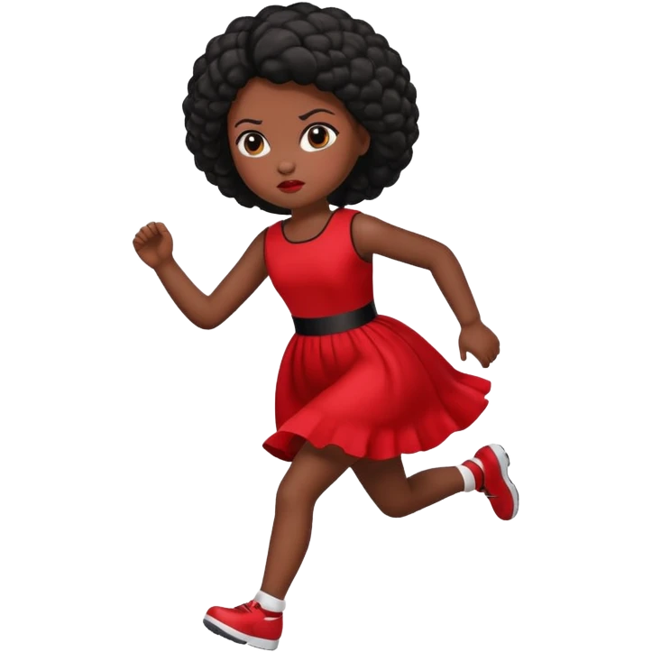corriendo muñeco negro emoji