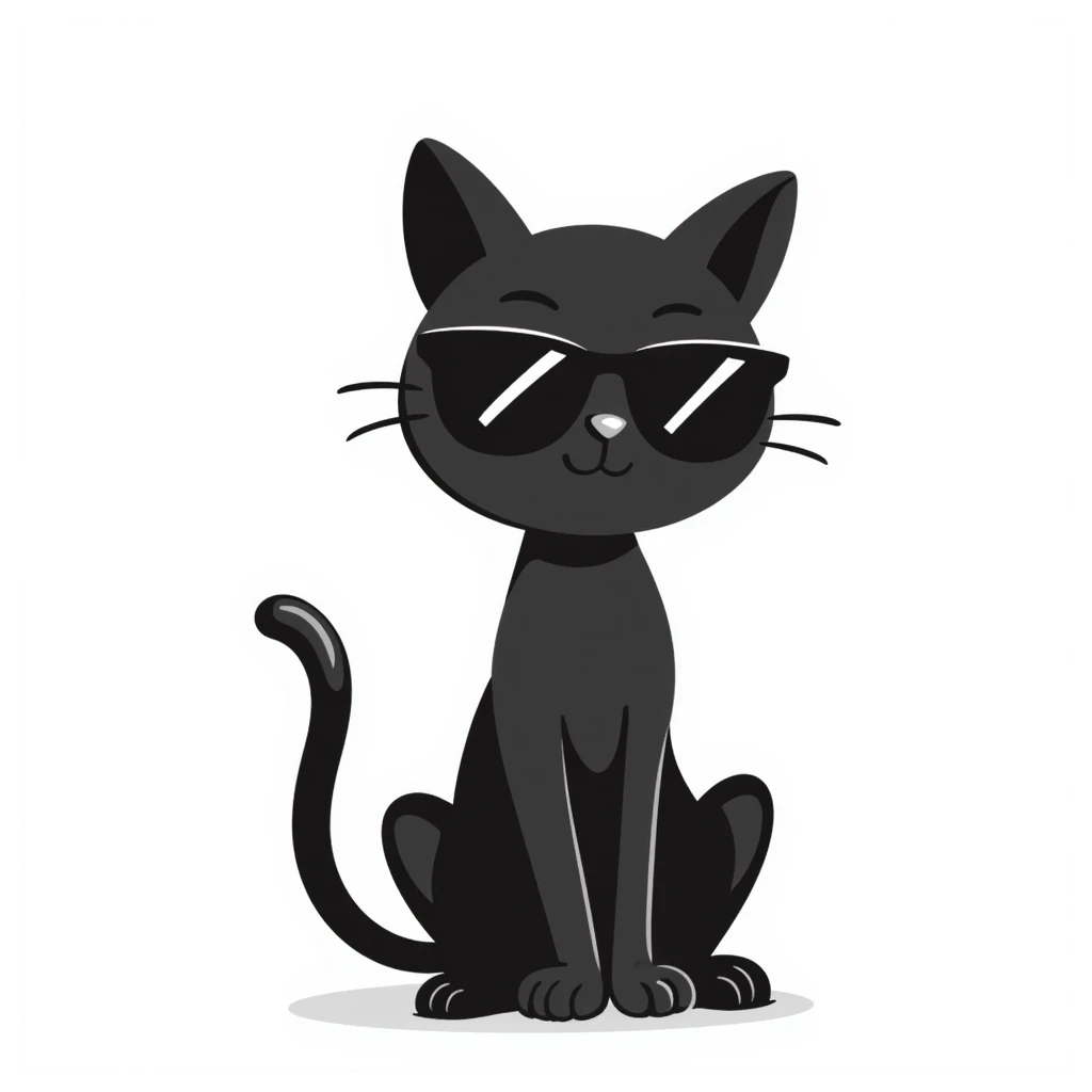 cat wearing sunglasses emoji