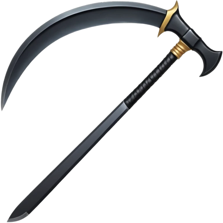 The scythe of the God of Death is long and straight. emoji