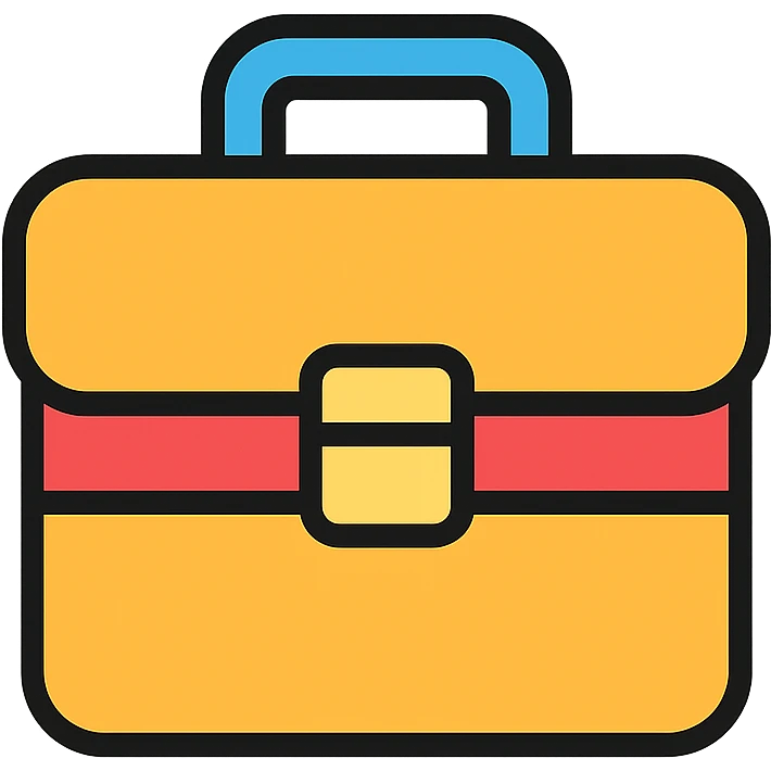 colored briefcase icon emoji