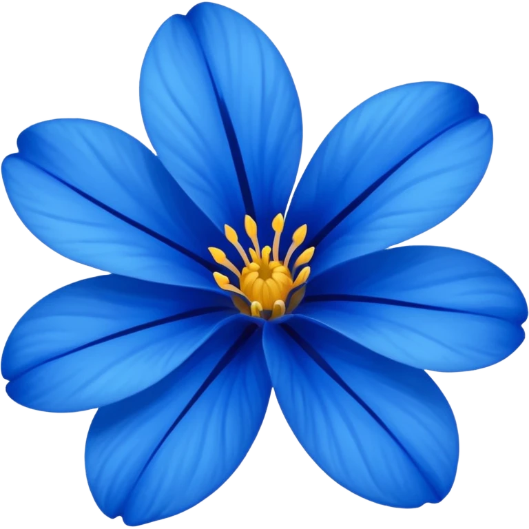 flor azul emoji