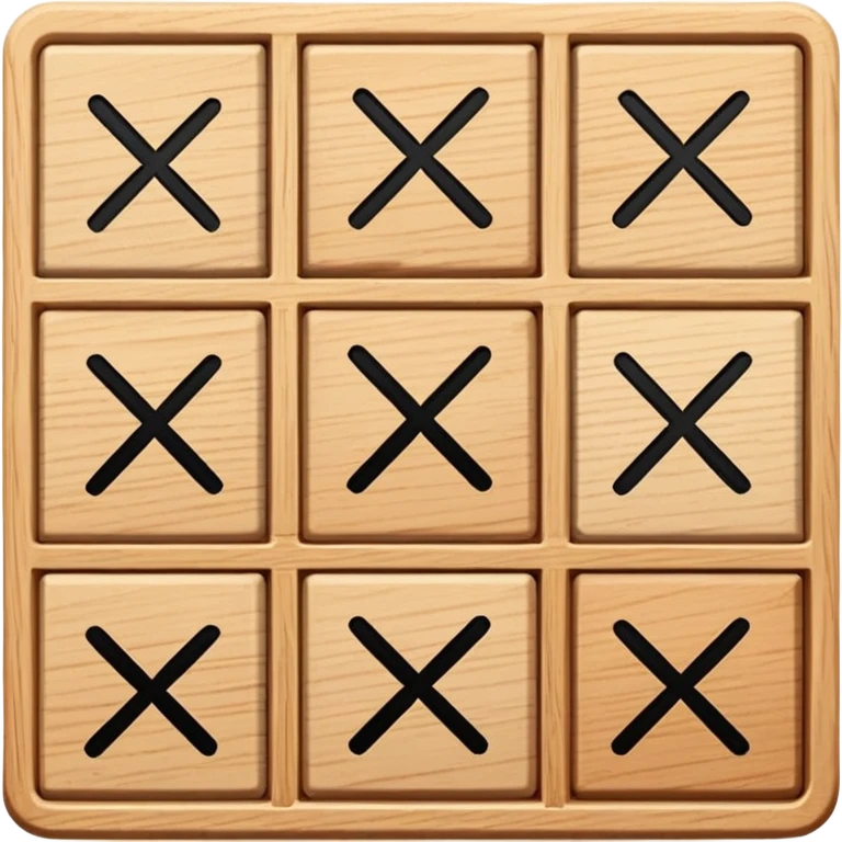 tic-tac-toe game with X and O emoji