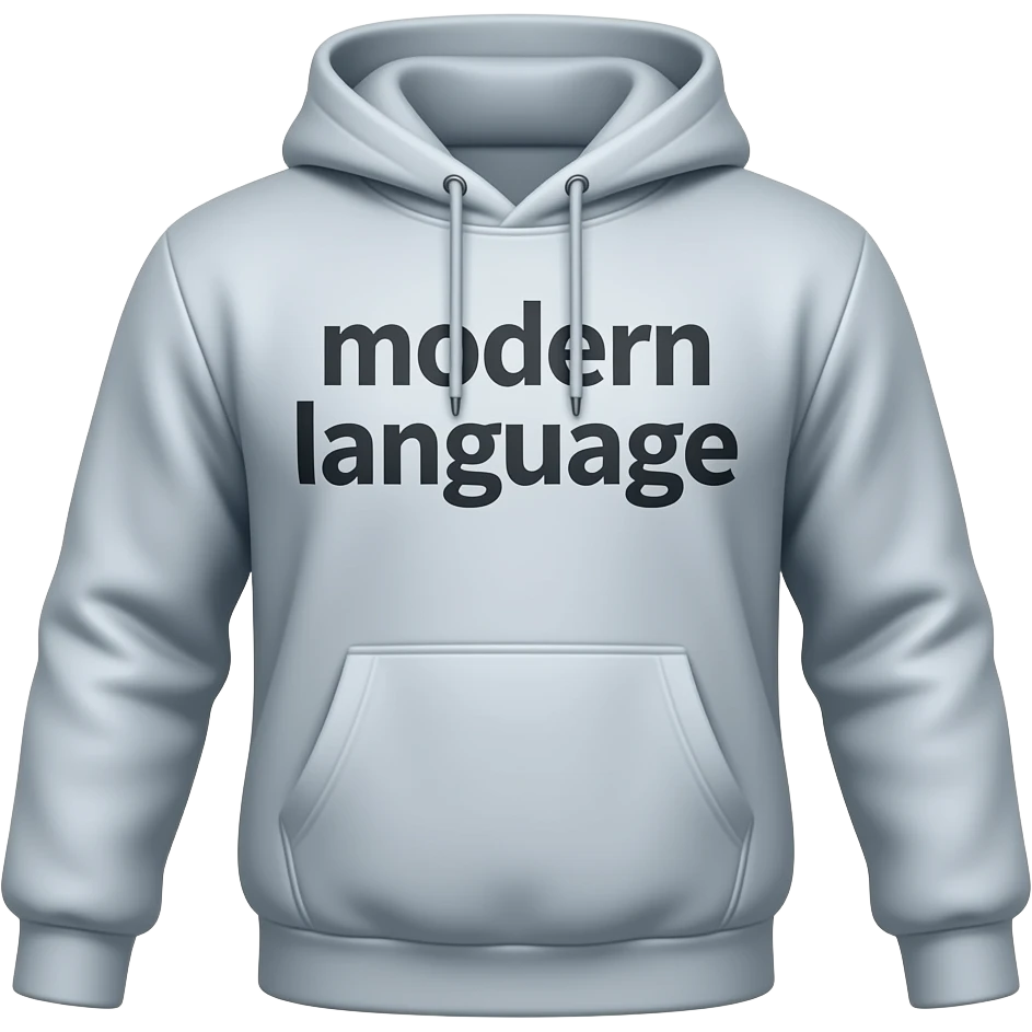 hoodie say modern language sweatsuit emoji