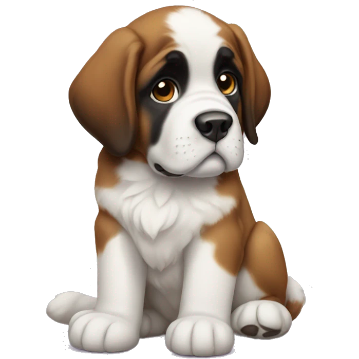 Saint Bernard puppy emoji