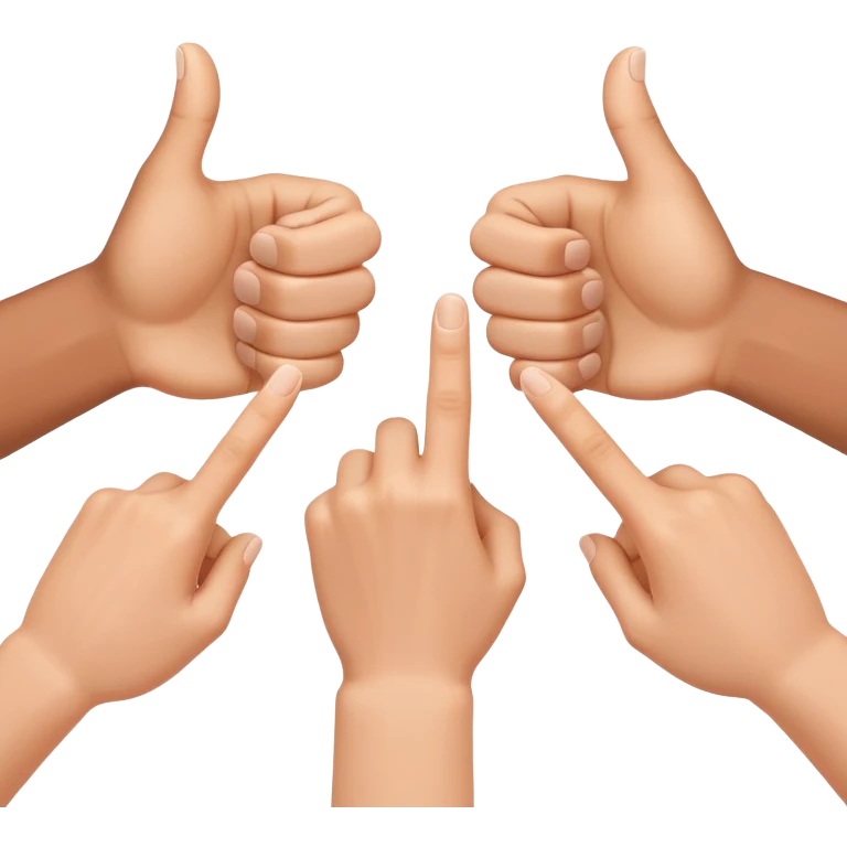 hands forming a framing gesture with thumbs and index fingers, visual composition emoji