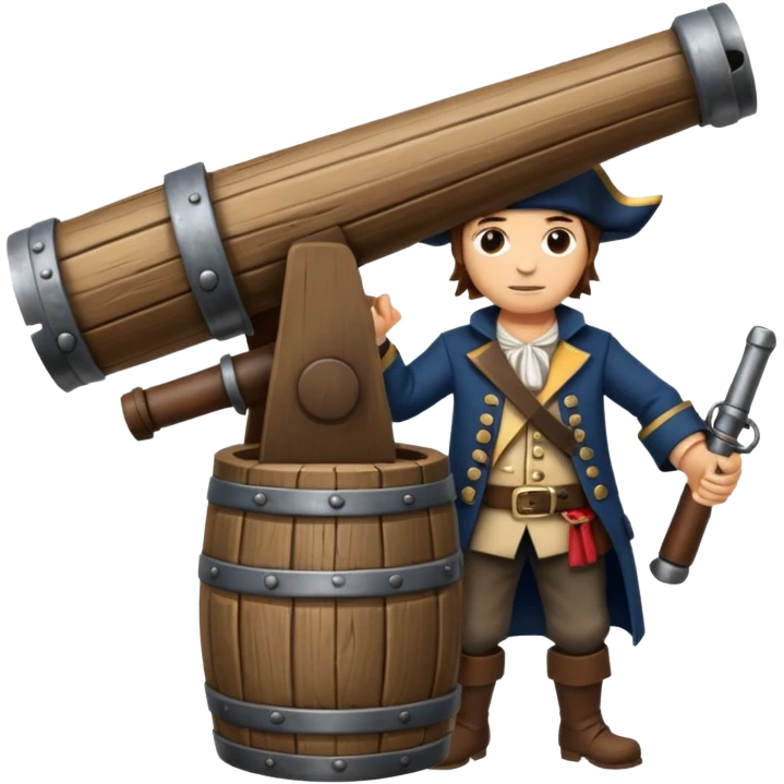 Buccaneer with cannon emoji