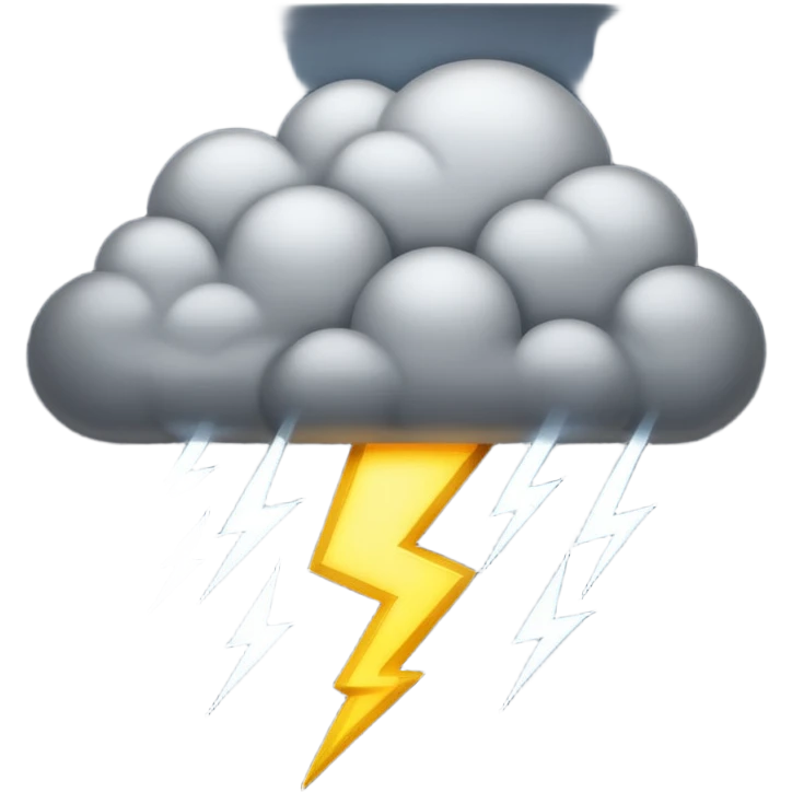 A thunderstorm cloud flashing with bright lightning.
























































 emoji