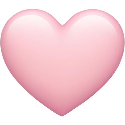 Pastel pink heart emoji