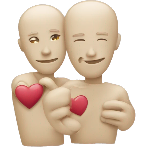 Joint and hearts emoji