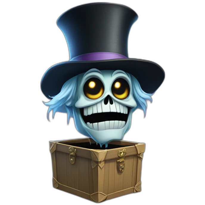 the hatbox ghost from disney’s “haunted mansion” emoji