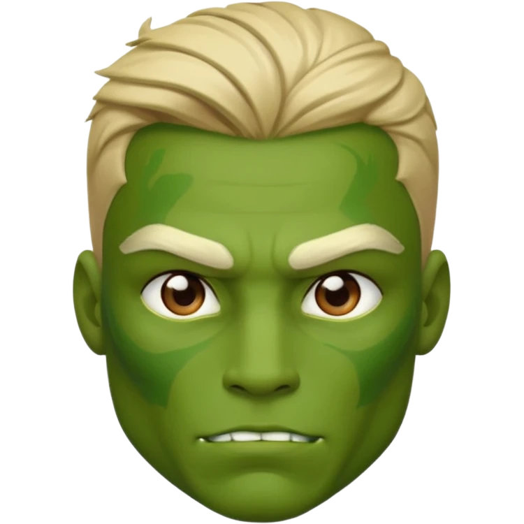 Strong Hulk emoji style sigma boy emoji