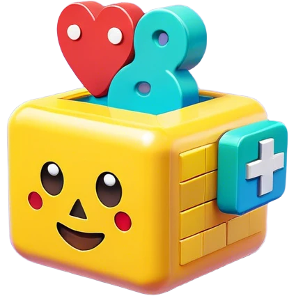 Clash of Clans aesthetic: Cinematic Playful Pixel 3D Health Box Portrait Emoji, rendered in a 3D vector-style similar to standard emojis with minimal shading and bold, simplified shapes. A compact, distinct form with signature details, softly glowing with a pixelated adventure charm. Simplified yet unmistakably iconic, highly detailed and consistent, glowing with a soft radiance and high shine. Stylized with a touch of classic pixel-art charm and a soft glowing outline, capturing the essence of a beloved gaming relic with a friendly, playful manner! emoji