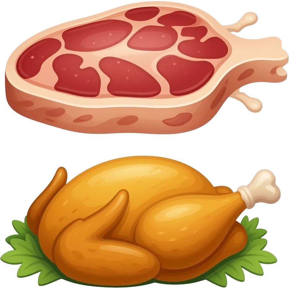 meat and poultry emoji