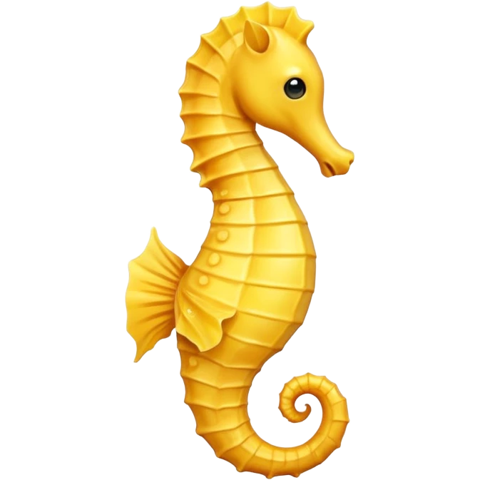 simple and cute seahorse emoji