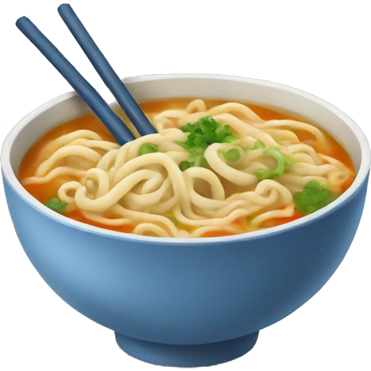 Noodle soup emoji