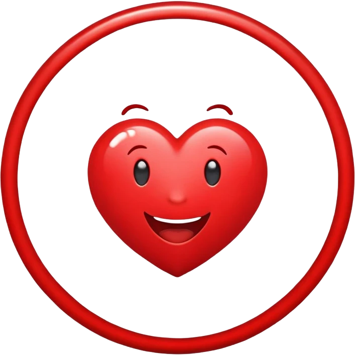 happy heart circle very excited  emoji
