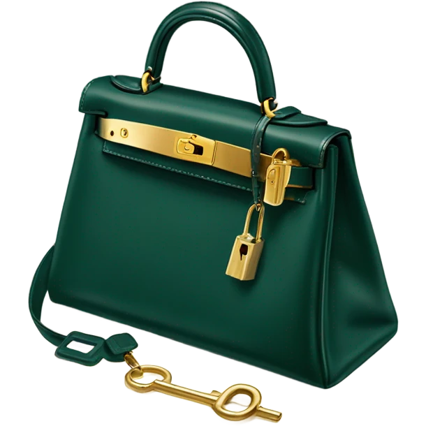 Hermes Kelly dark green emoji