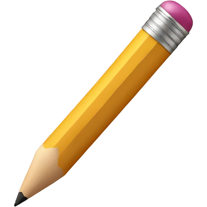 Writing pencil emoji