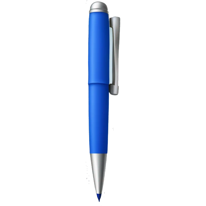 Blue pen emoji