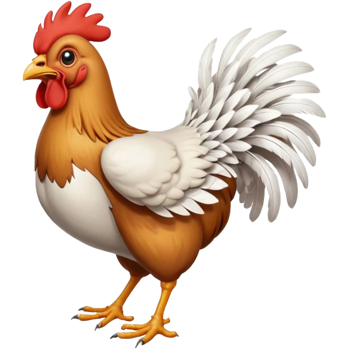 headless chicken running with exaggerated motion emoji