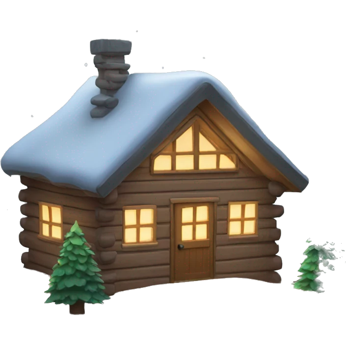 Cosy Christmas cabin  emoji