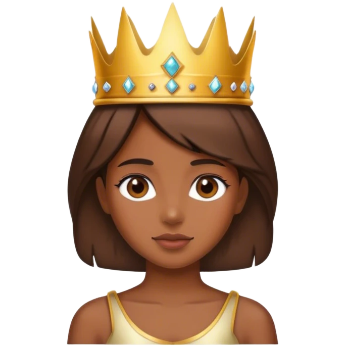 Girl with the crown emoji