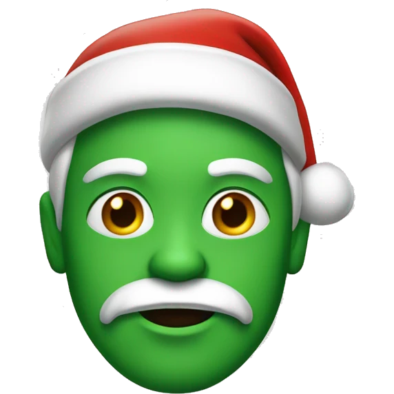 santa with green skin emoji