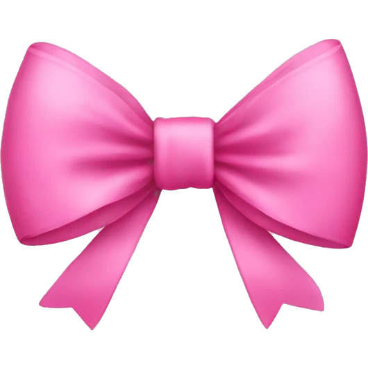Pink bow emoji