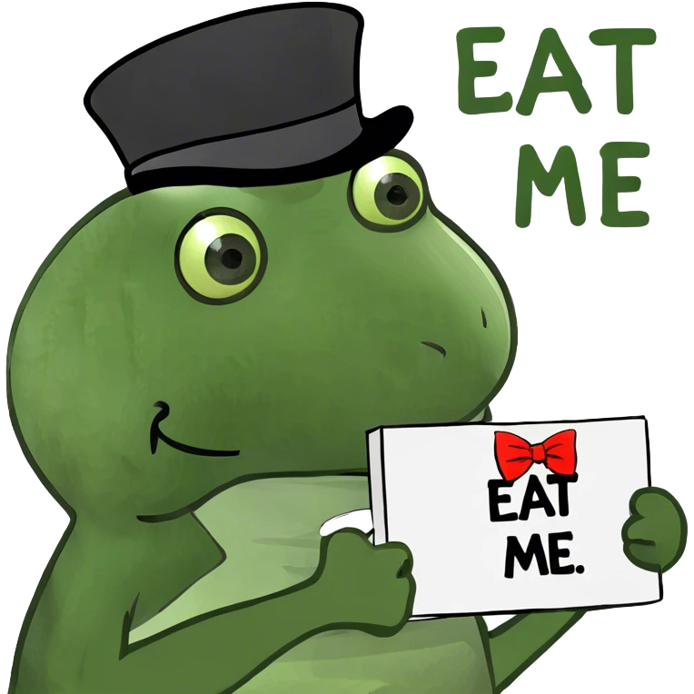 Text saying eat me emoji