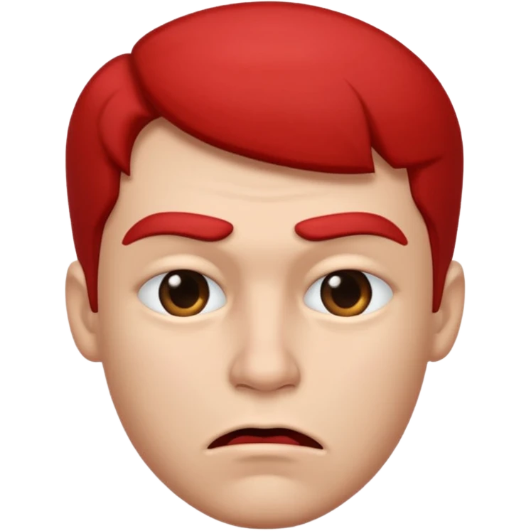 Male biting lips emoji