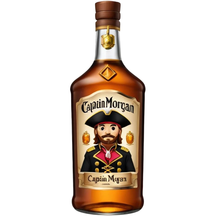 Bouteille de Captain Morgan, 1 l emoji