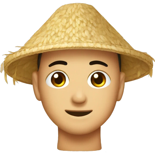 Rice hat emoji