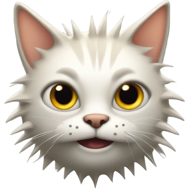 Freaky cat emoji