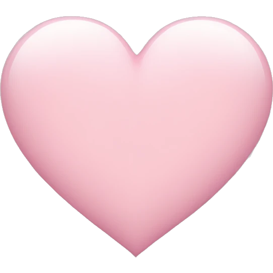 light pink heart emoji