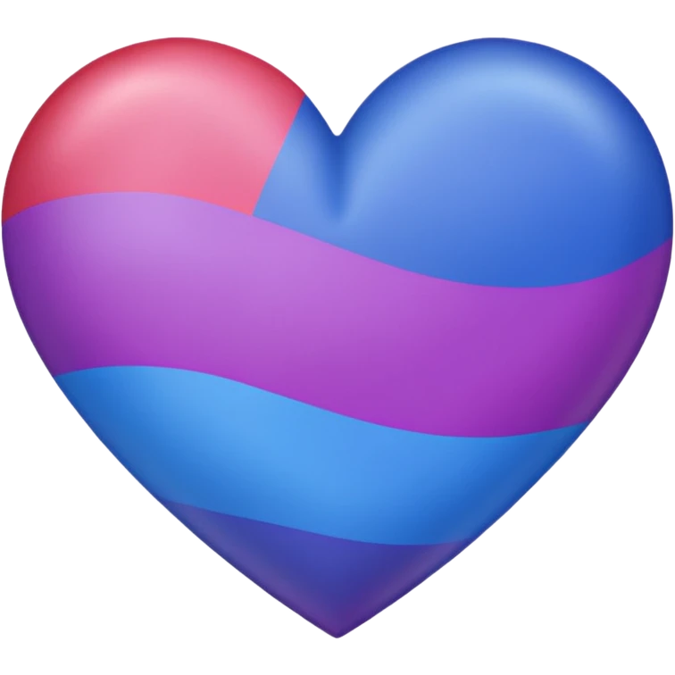 bisexual flag heart emoji
