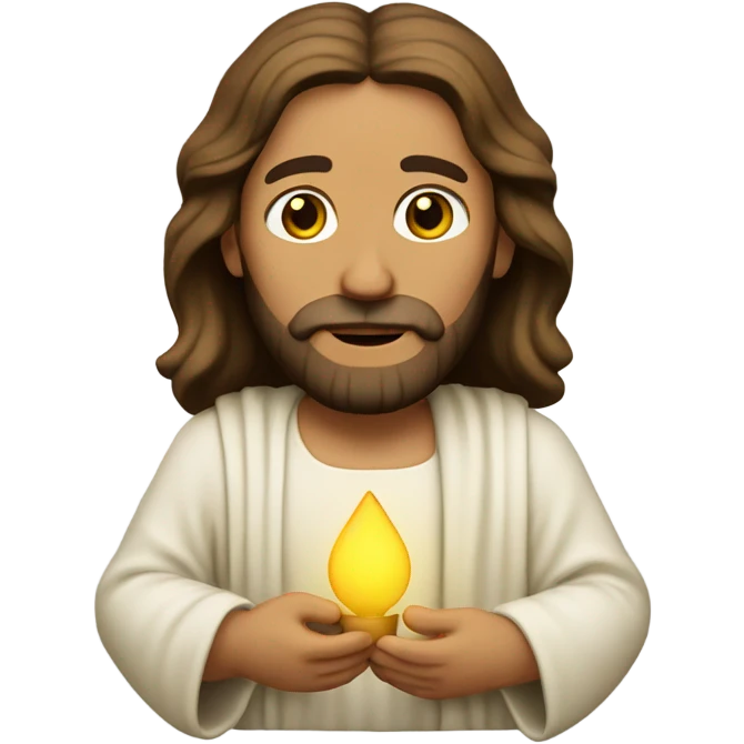 Jesus with an idea  emoji