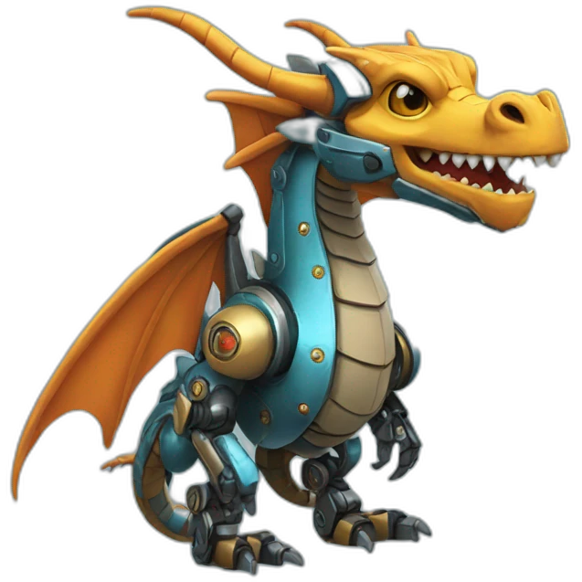 Un Dragon-robot emoji
