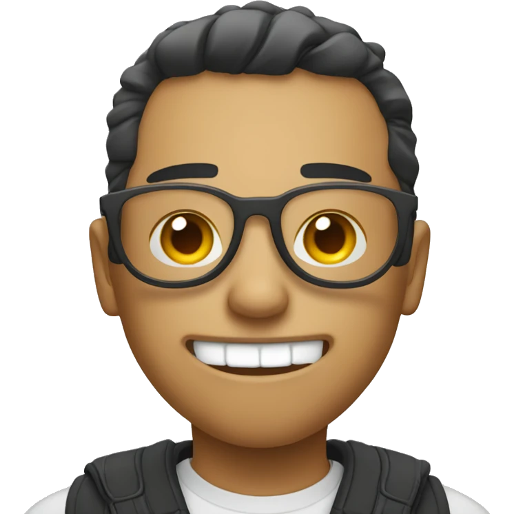 Cool face pulling the a like emoji