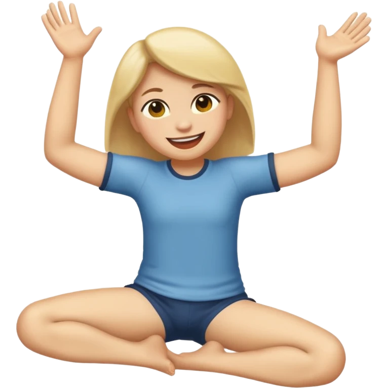 😛 emoji with arm around leg  emoji