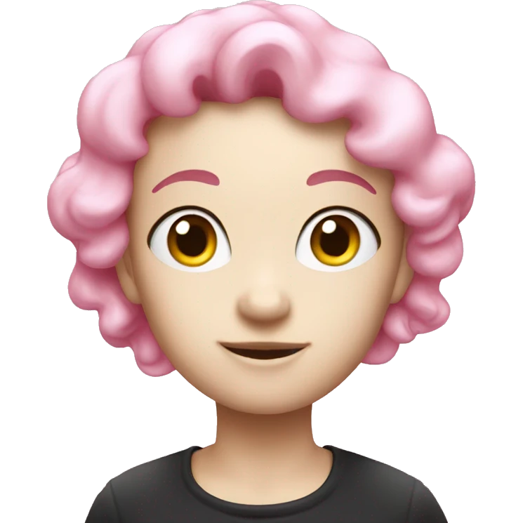 Pink pearl emoji