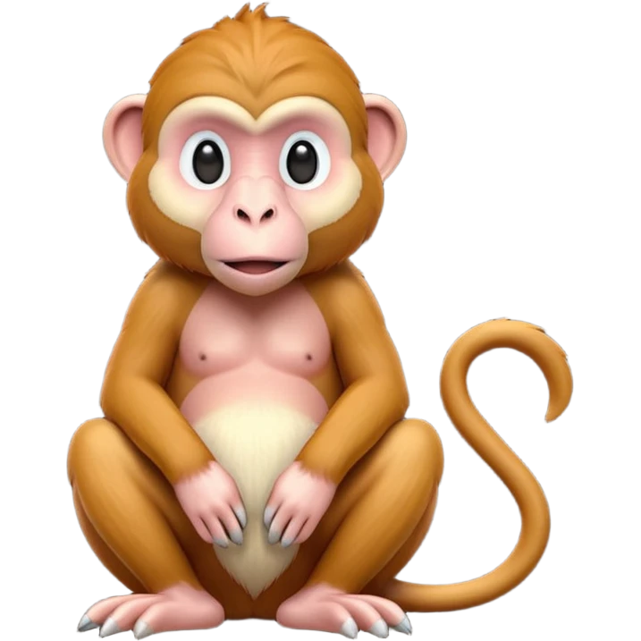 3d style proboscis monkey emoji