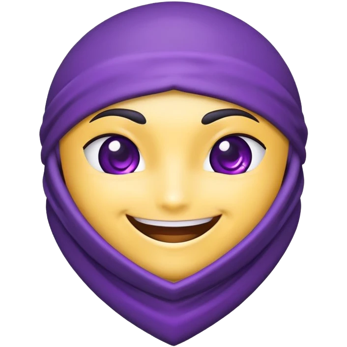 purple heart inside ninja emote emoji