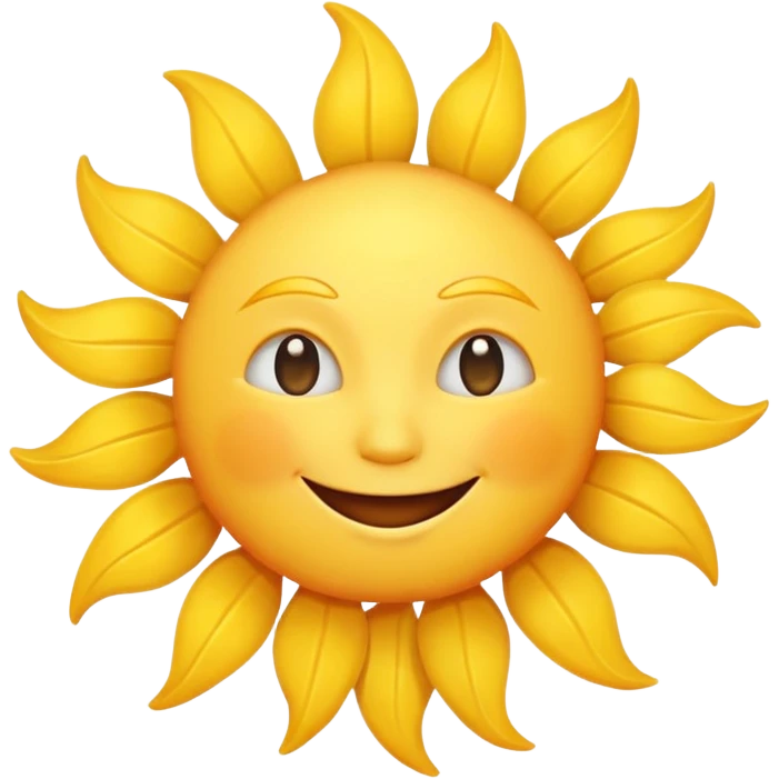 smiling sun emoji emoji