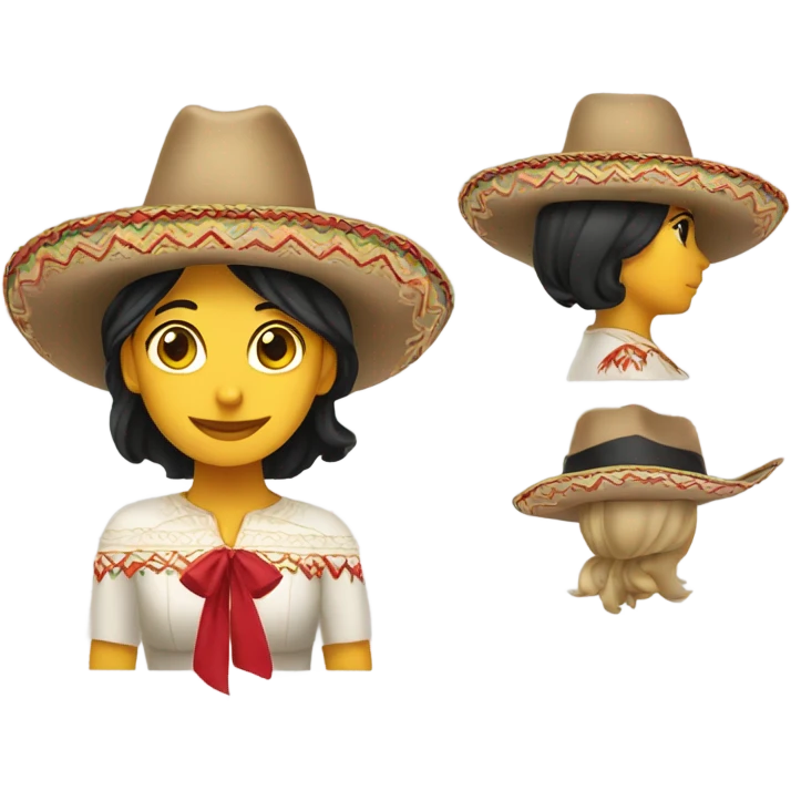 Women with Charro hat emoji