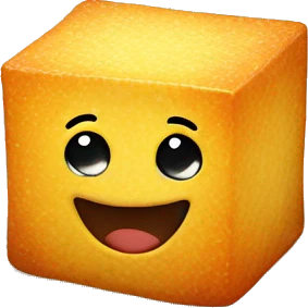 Sugar cube on a tissue emoji