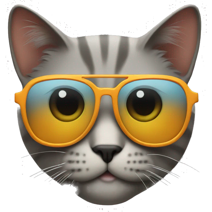 Cat with sunglasses emoji