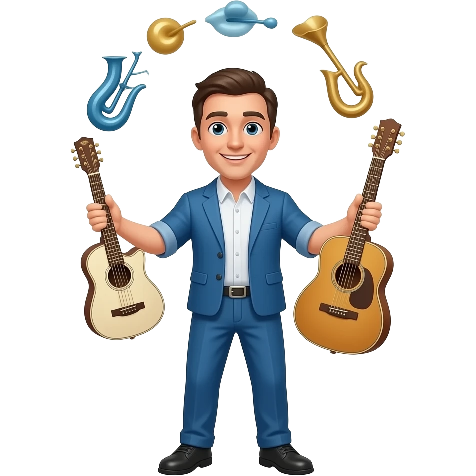 Juggling instruments emoji