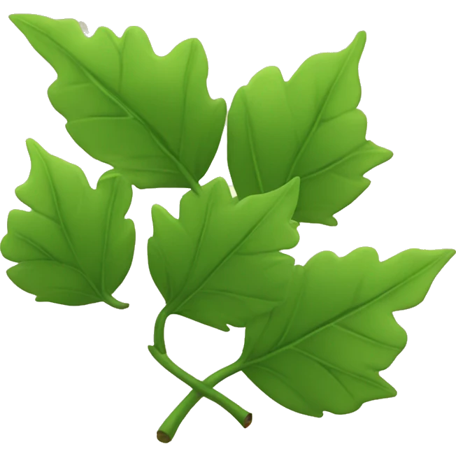 Leaves with 5 ends that makes you happy emoji